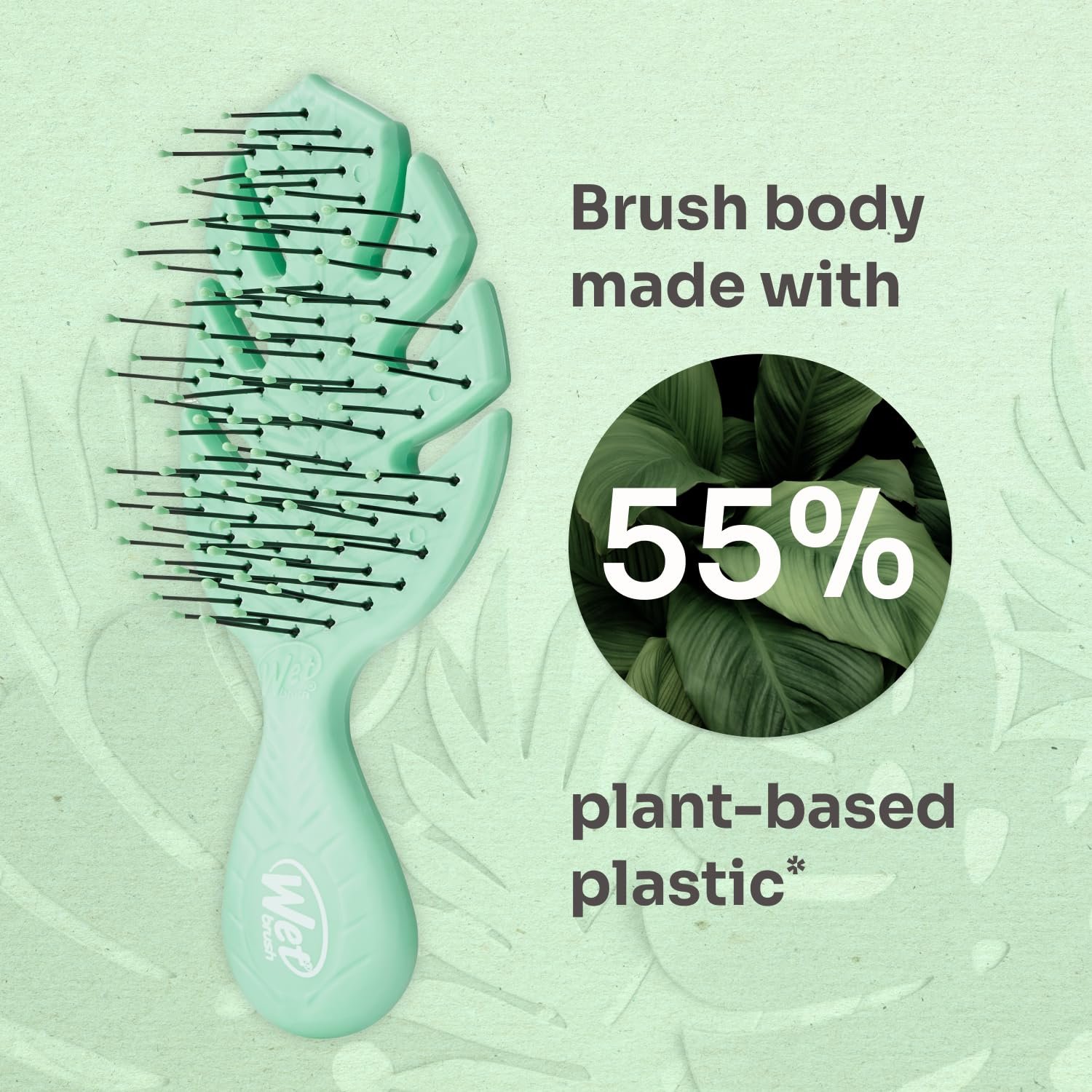 Wet Brush Go Green Mini Detangler, Green - Detangl... - Image 7