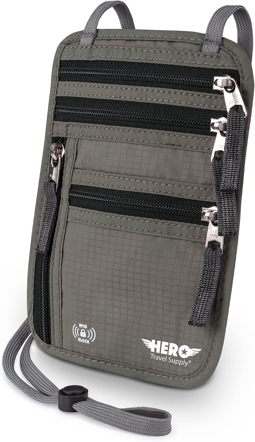 HERO Neck Wallet - RFID Blocking Passport Holder, ... - Image 2