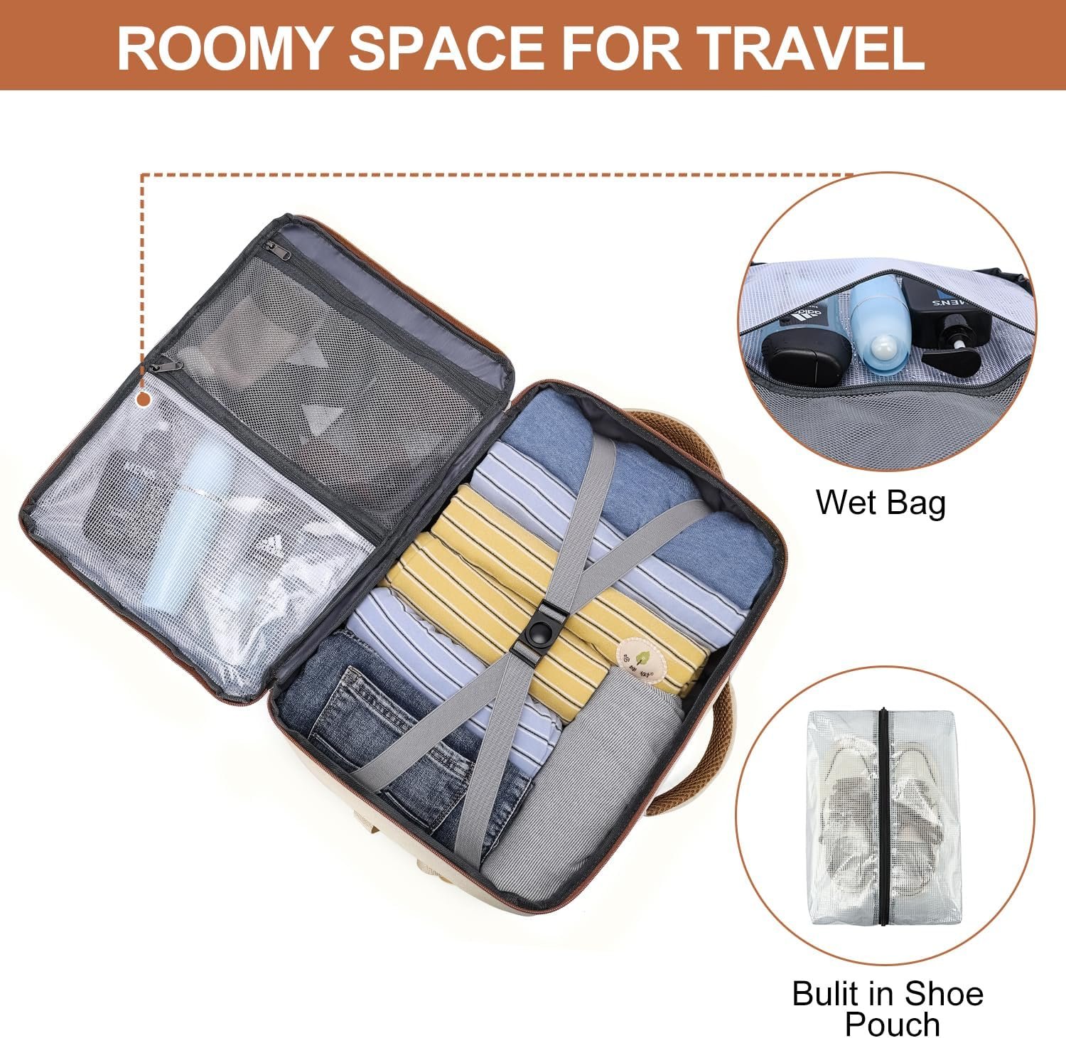 Travel Backpack for Women Airline Approved Carry O... - Image 5