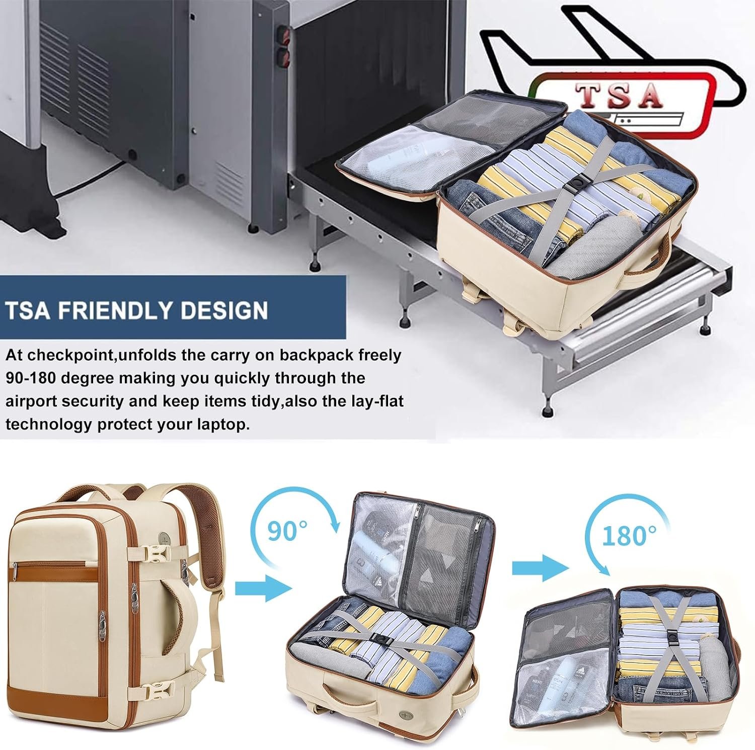 Travel Backpack for Women Airline Approved Carry O... - Image 9
