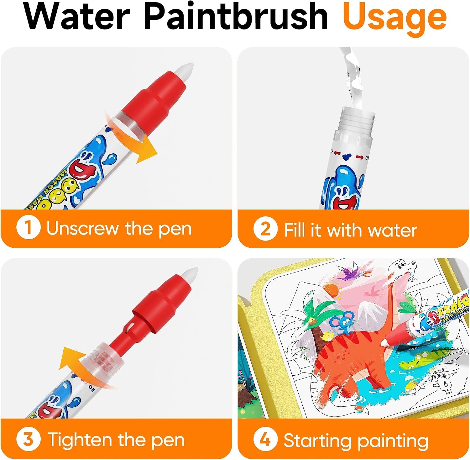 Timetome Water Painting Books for Kids Ages 3-6 | ... - Image 7