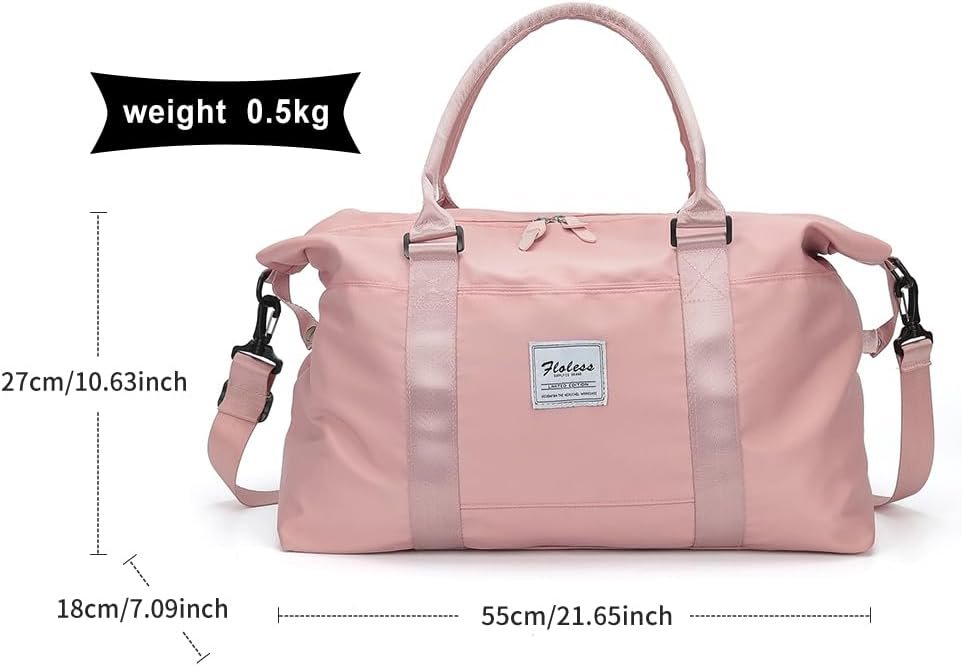 Travel Duffel Bag, Carry On Overnight Weekender Ba... - Image 5
