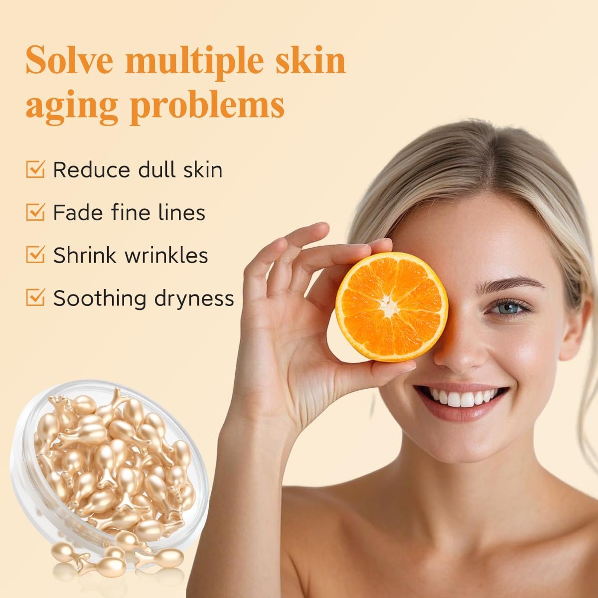 HKH Vitamin C Serum For Face: 38 Capsules Anti-Agi... - Image 3
