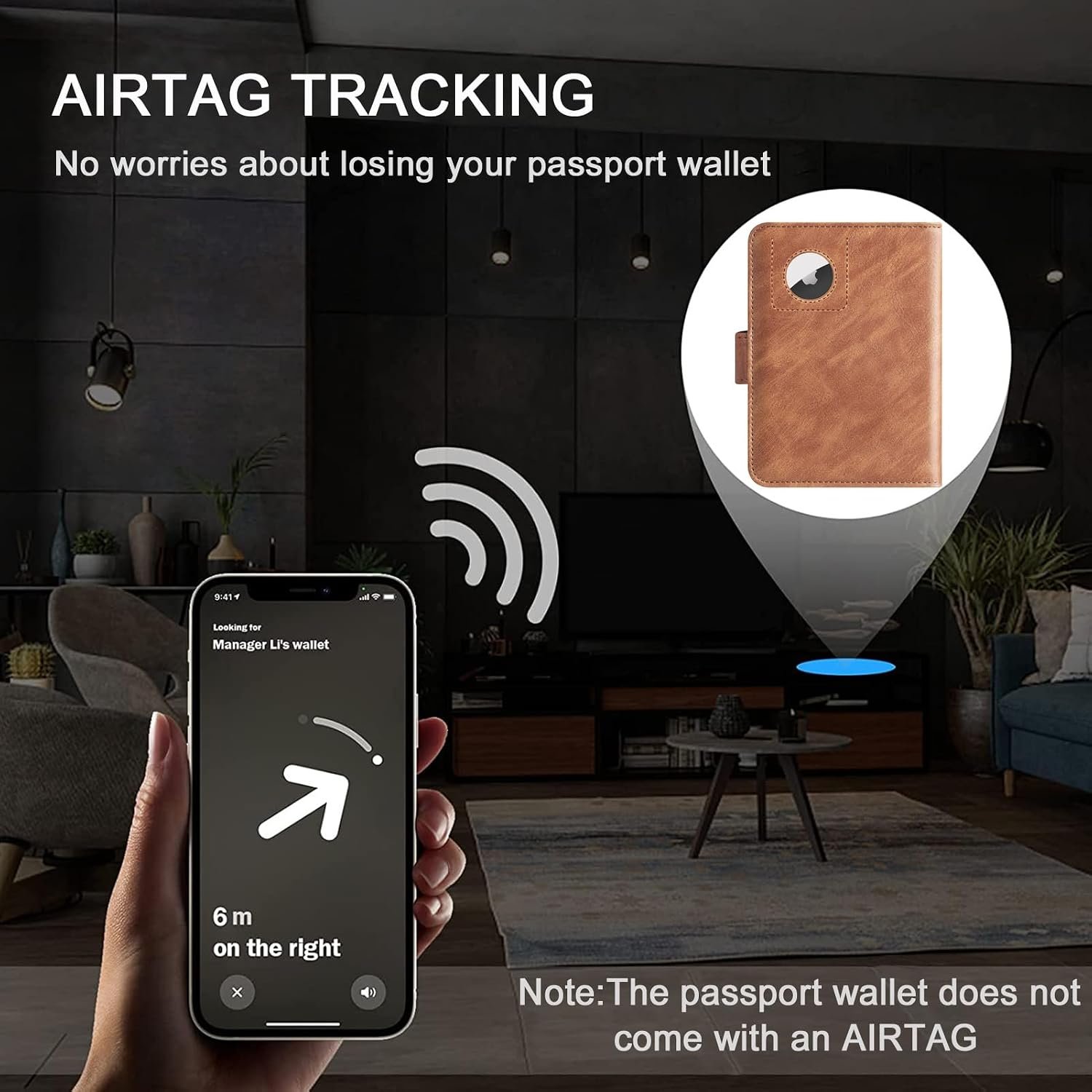 LOHASLIFE Airtag Passport Holder for Travel, Rfid ... - Image 3