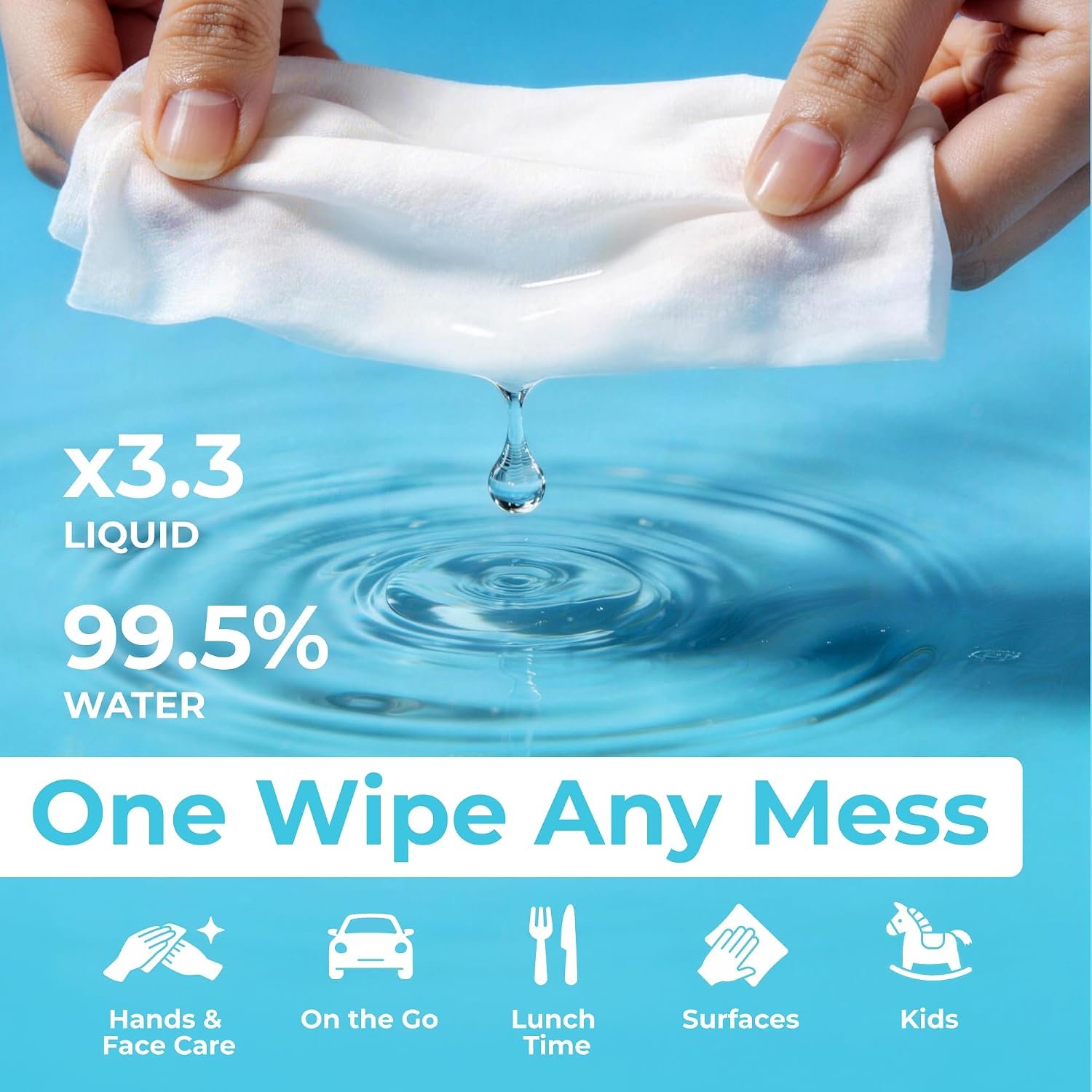 Impossibly Compact Travel Wipes - 99.5% Water - Sa... - Image 8