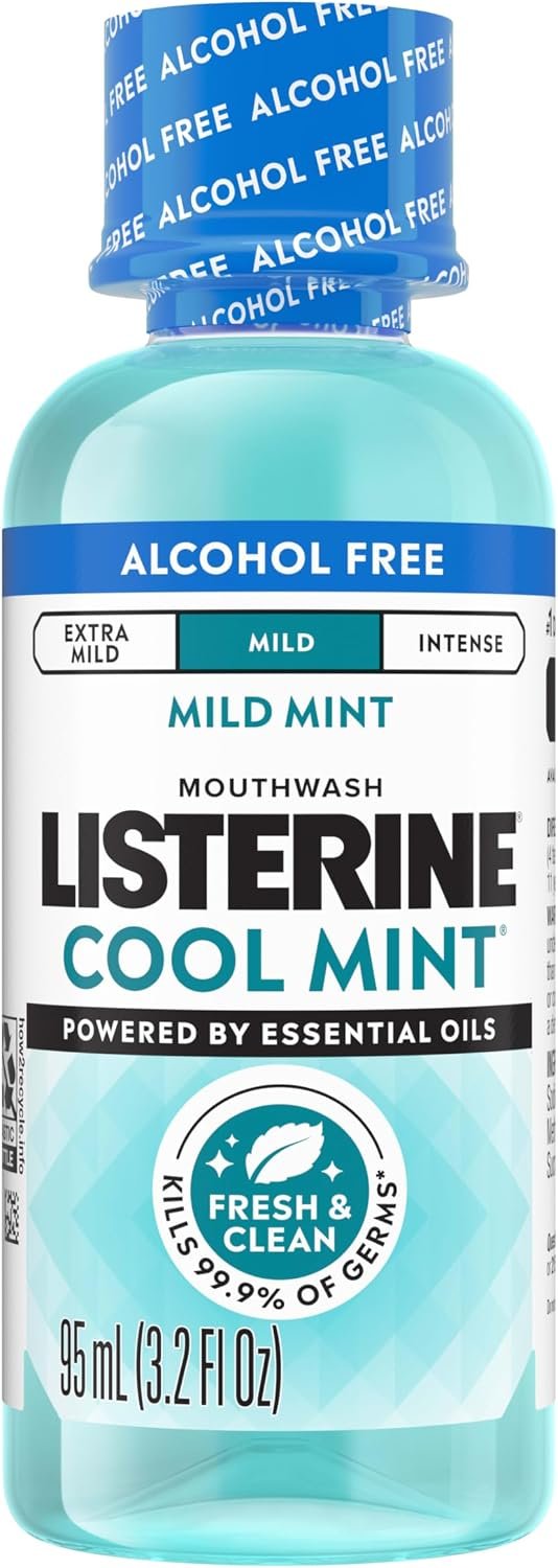 Listerine Cool Mint Alcohol Free Mouthwash, Mild M... - Image 2
