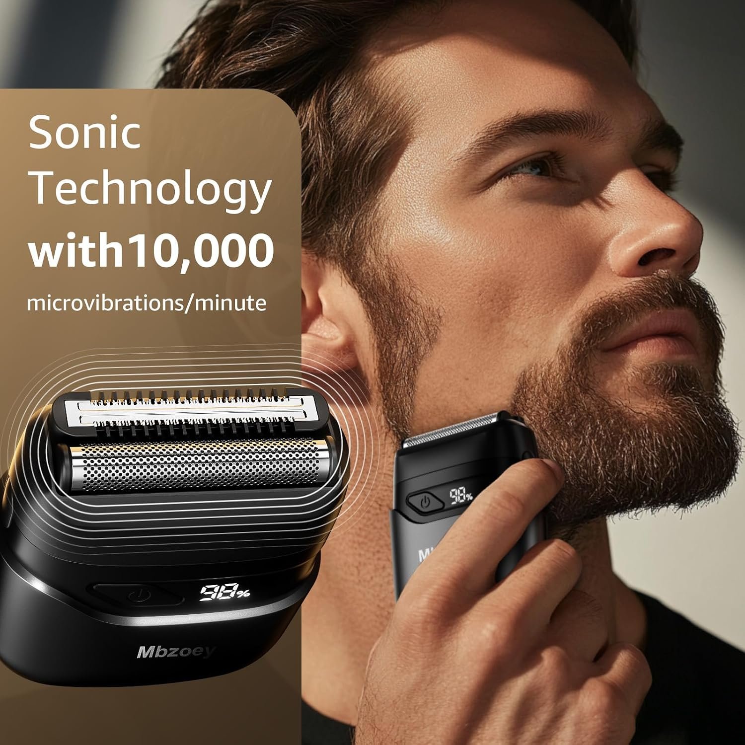 Mbzoey Electric Foil Shavers for Men: IPX7 Waterpr... - Image 4