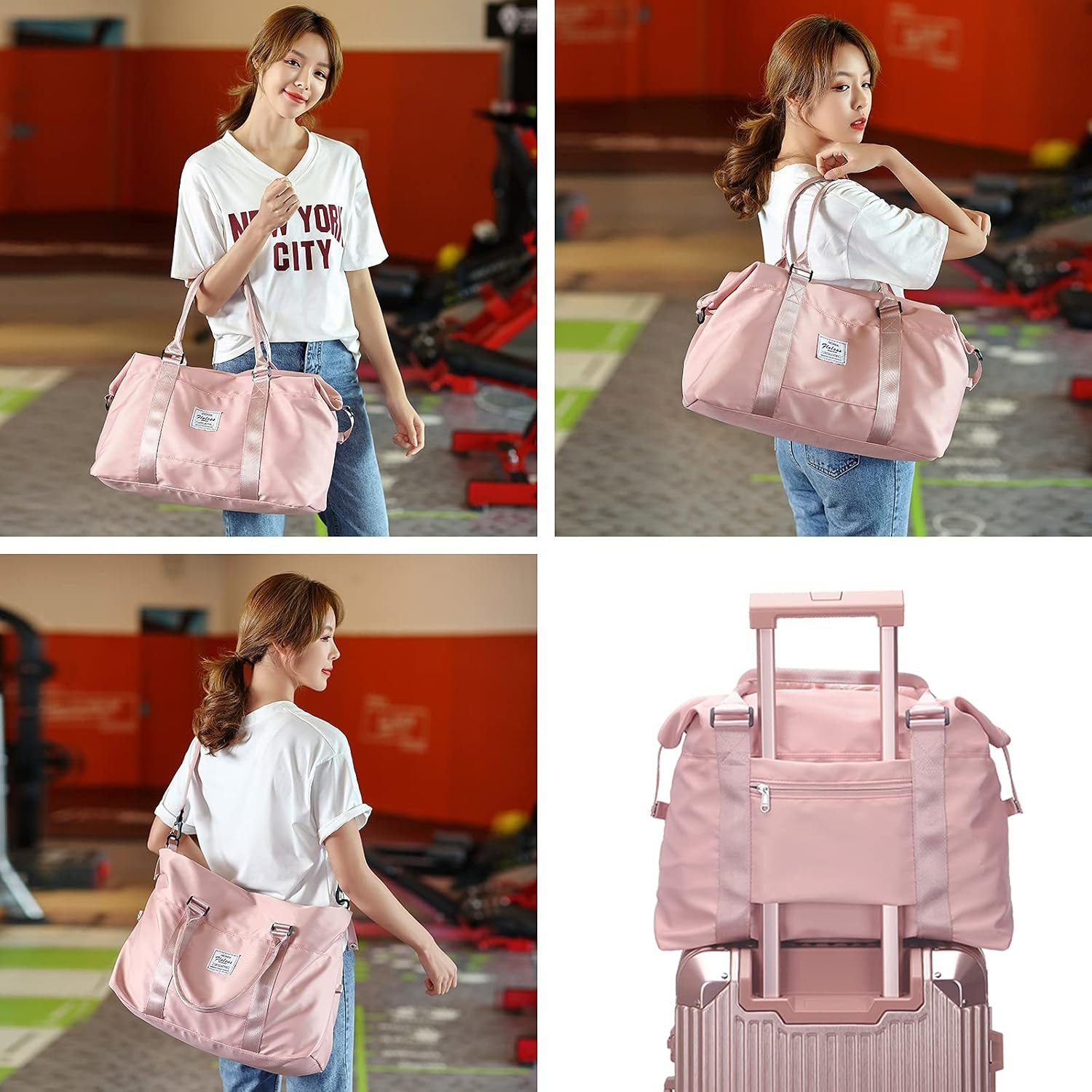 Travel Duffel Bag, Carry On Overnight Weekender Ba... - Image 8