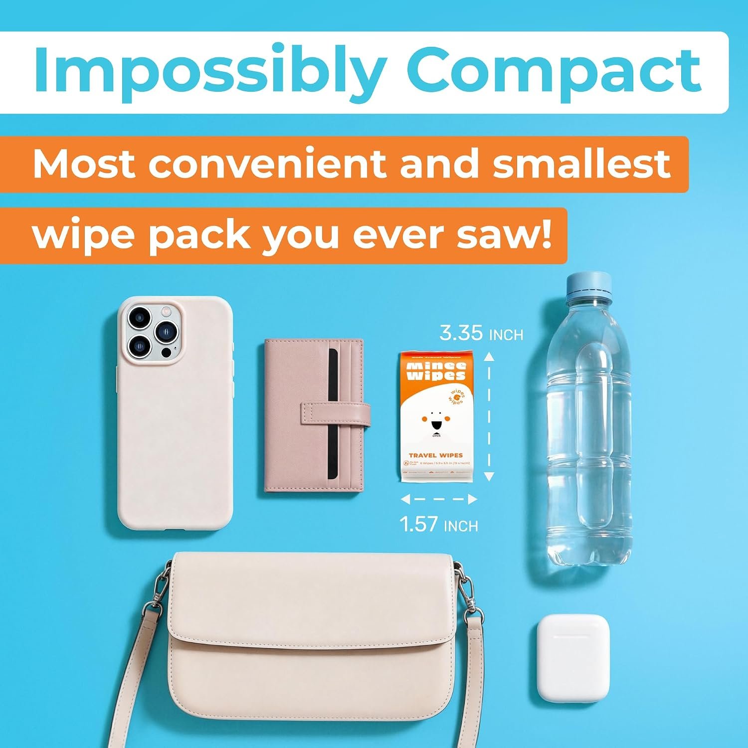 Impossibly Compact Travel Wipes - 99.5% Water - Sa... - Image 3