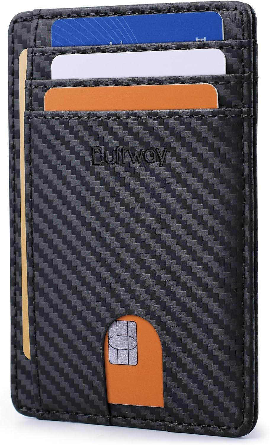 Buffway Slim Minimalist Front Pocket RFID Blocking... - Image 2