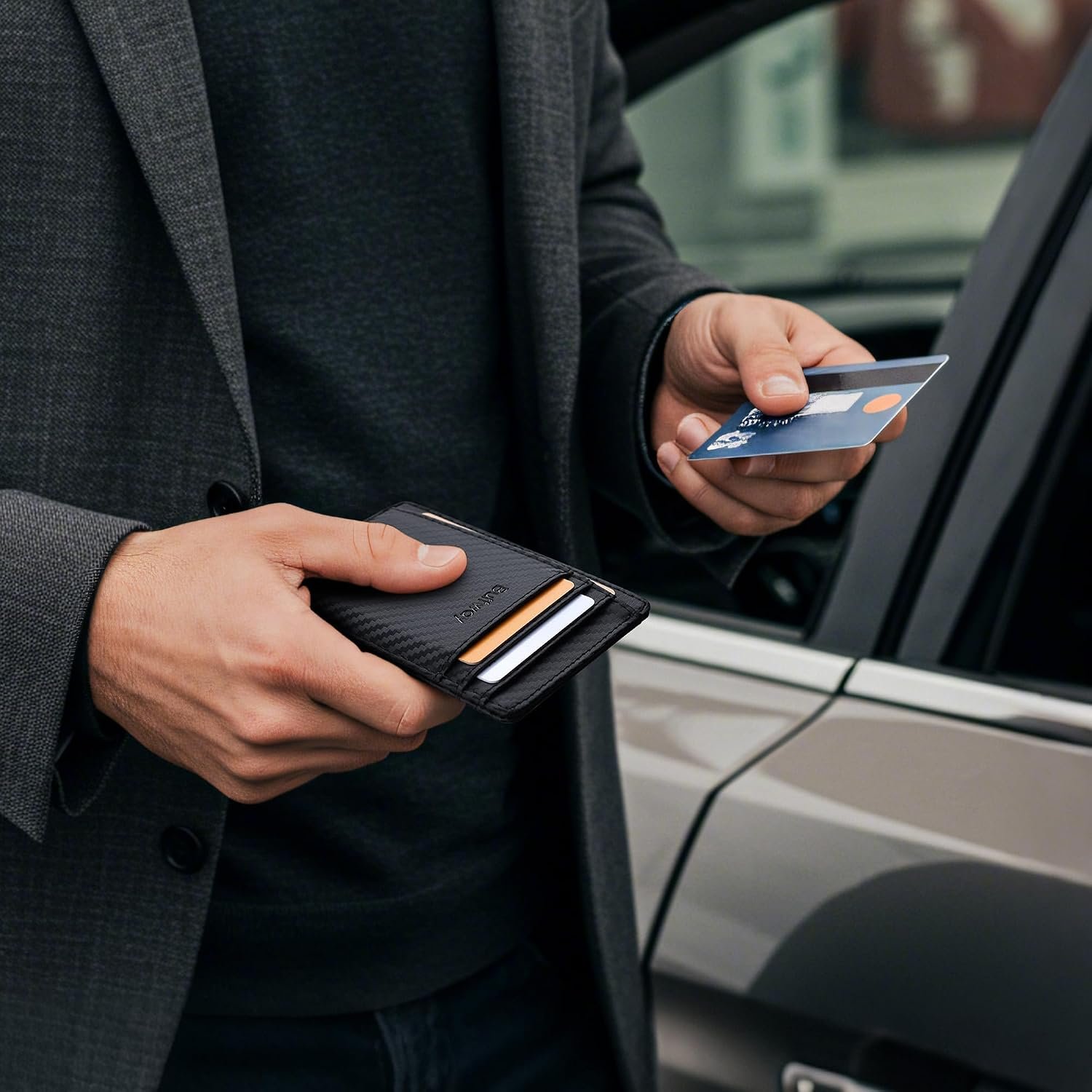 Buffway Slim Minimalist Front Pocket RFID Blocking... - Image 9