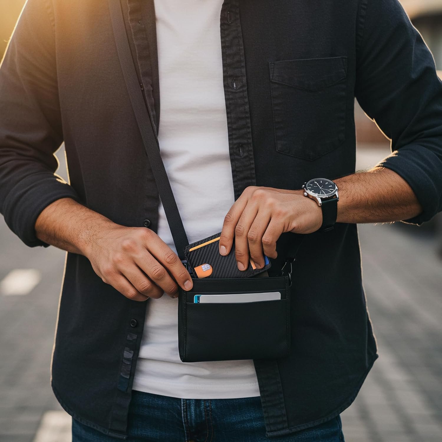 Buffway Slim Minimalist Front Pocket RFID Blocking... - Image 8