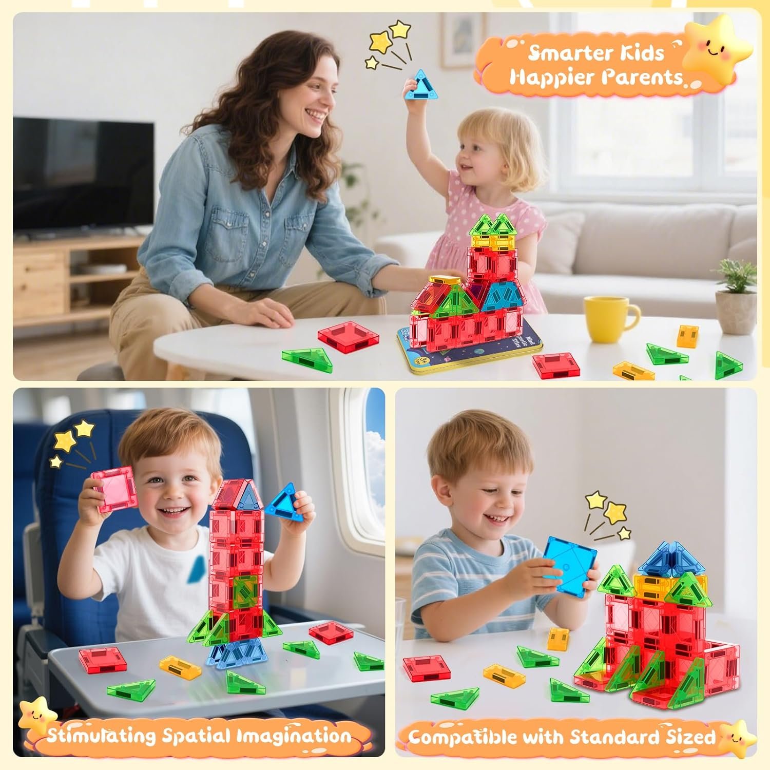 Magnetic Tiles Magnetic Blocks Building Toy: Porta... - Image 6