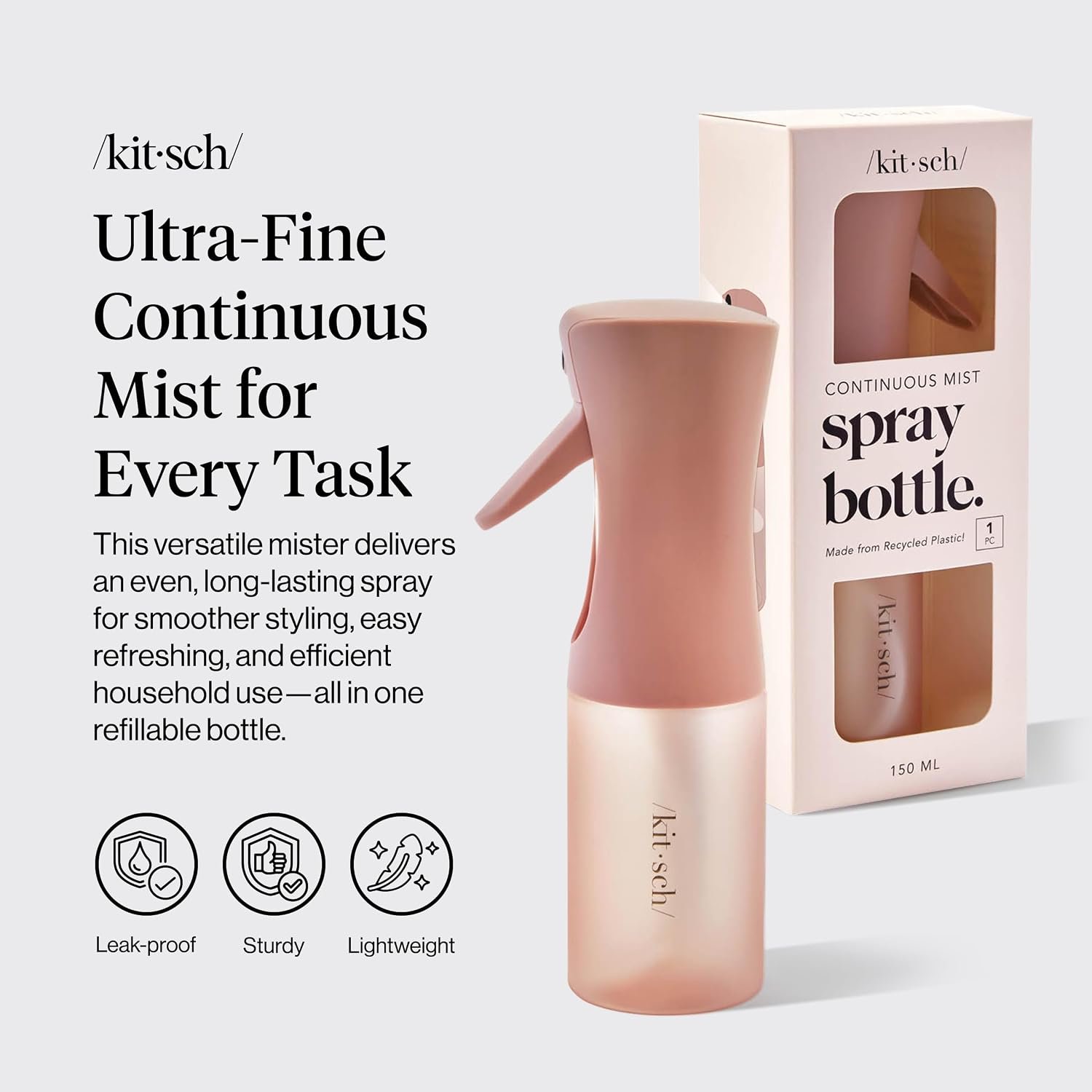 Kitsch Continuous Spray Bottle for Hair – Terracot... - Image 3