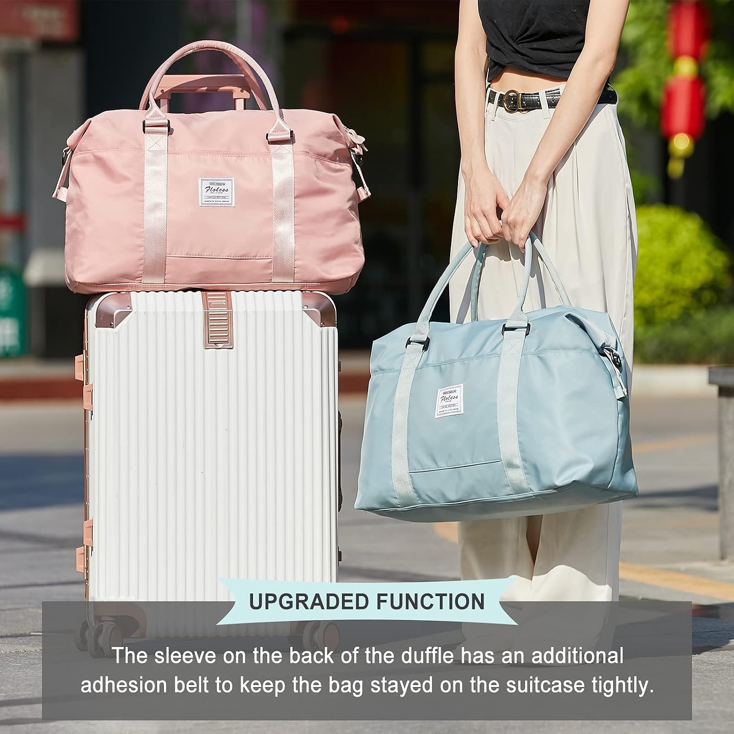 Travel Duffel Bag, Carry On Overnight Weekender Ba... - Image 3