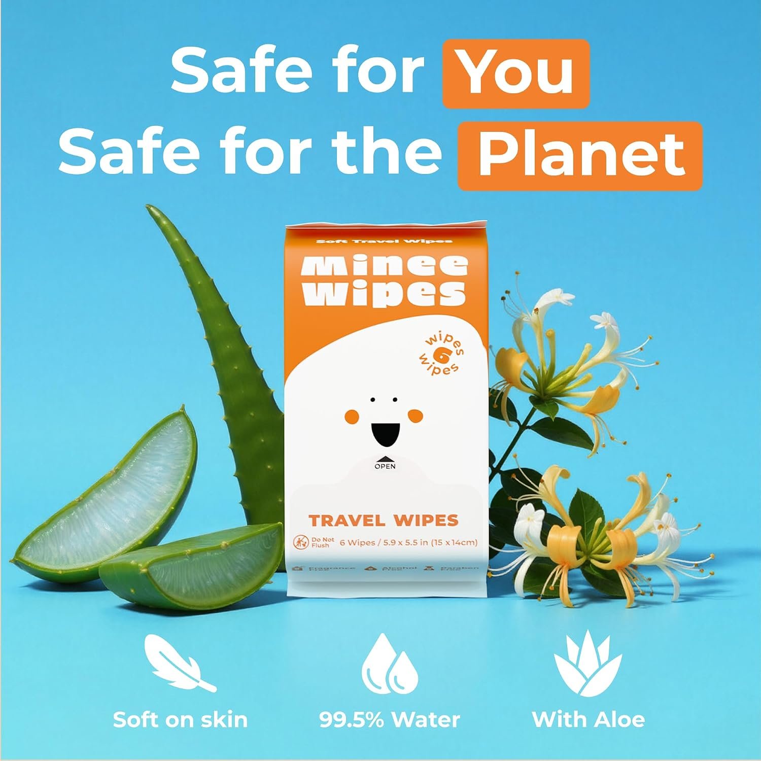 Impossibly Compact Travel Wipes - 99.5% Water - Sa... - Image 7