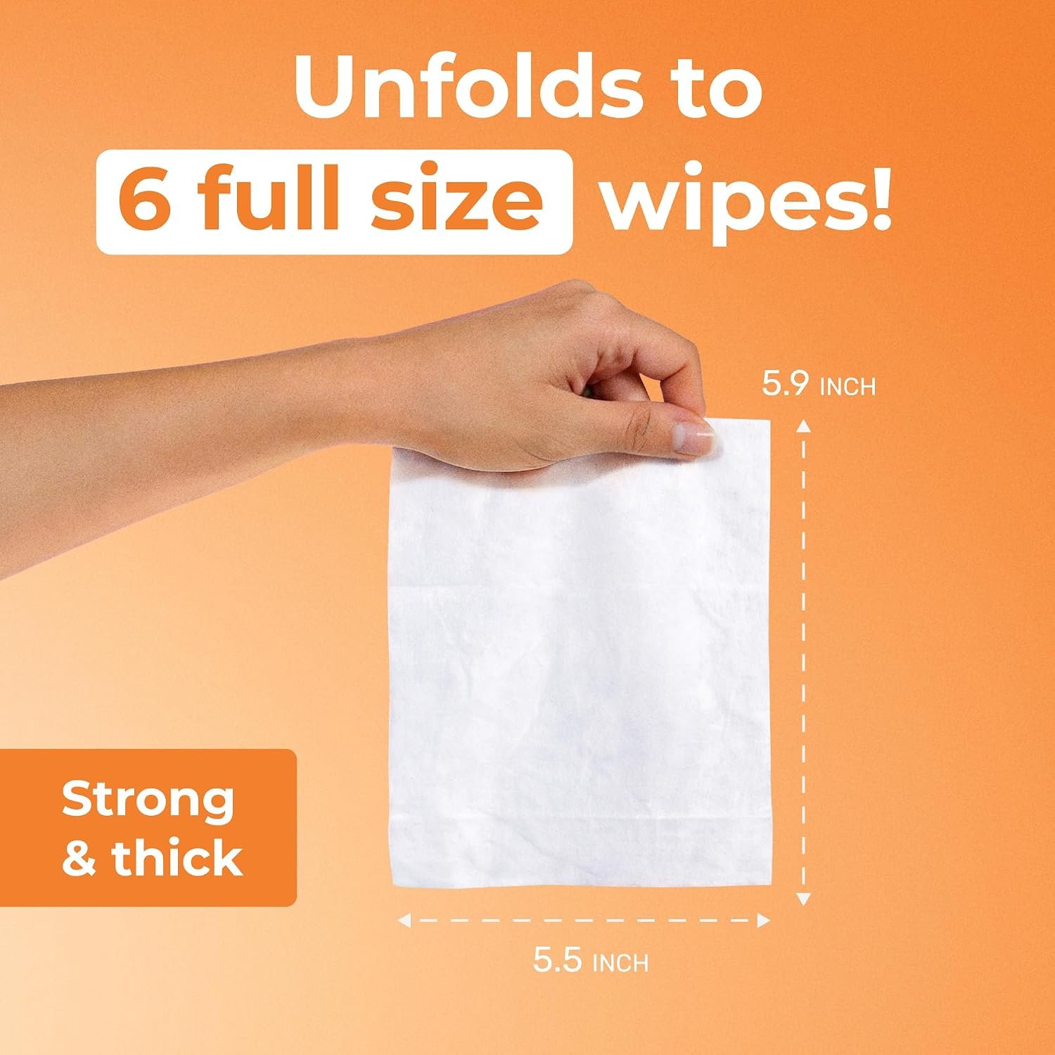 Impossibly Compact Travel Wipes - 99.5% Water - Sa... - Image 4