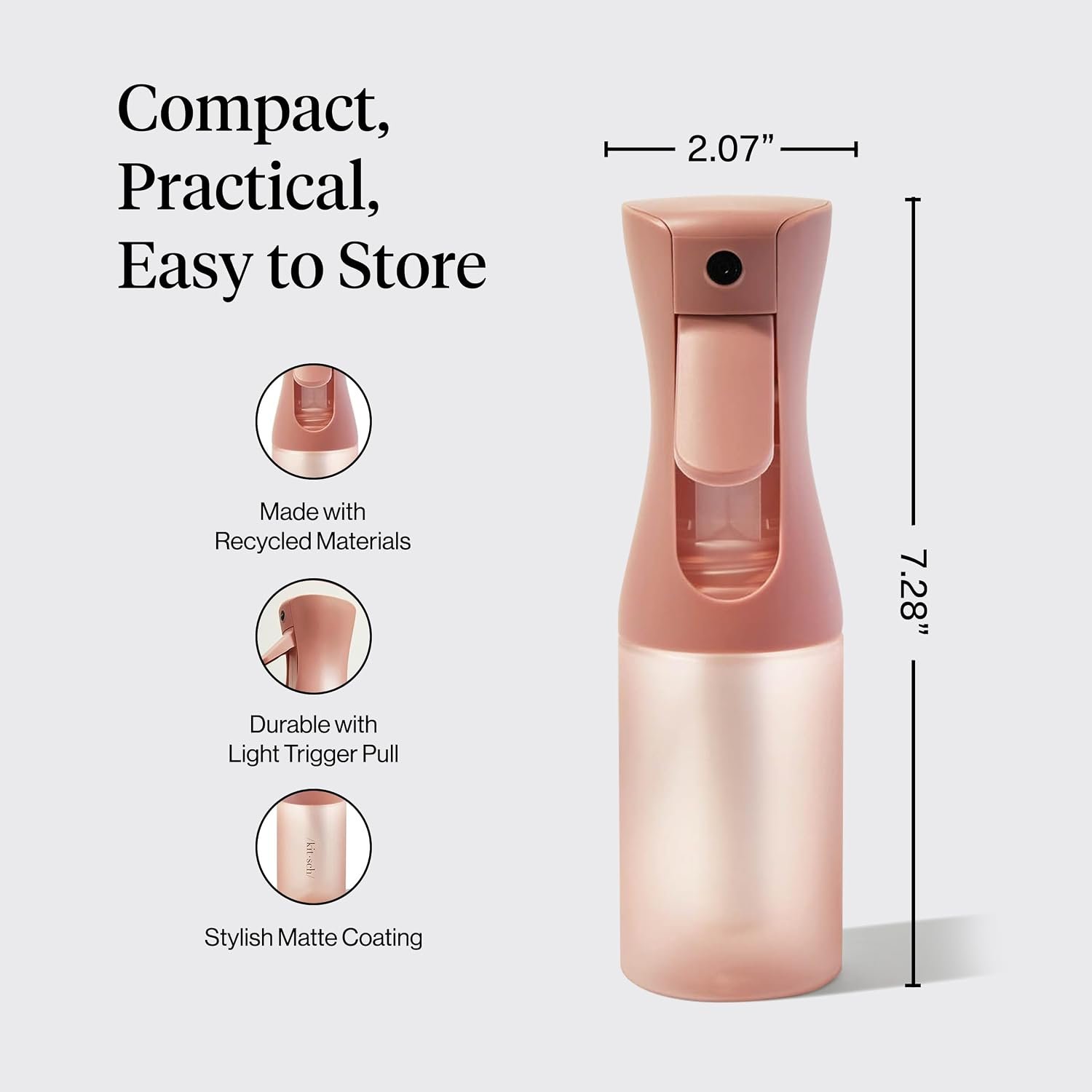 Kitsch Continuous Spray Bottle for Hair – Terracot... - Image 5