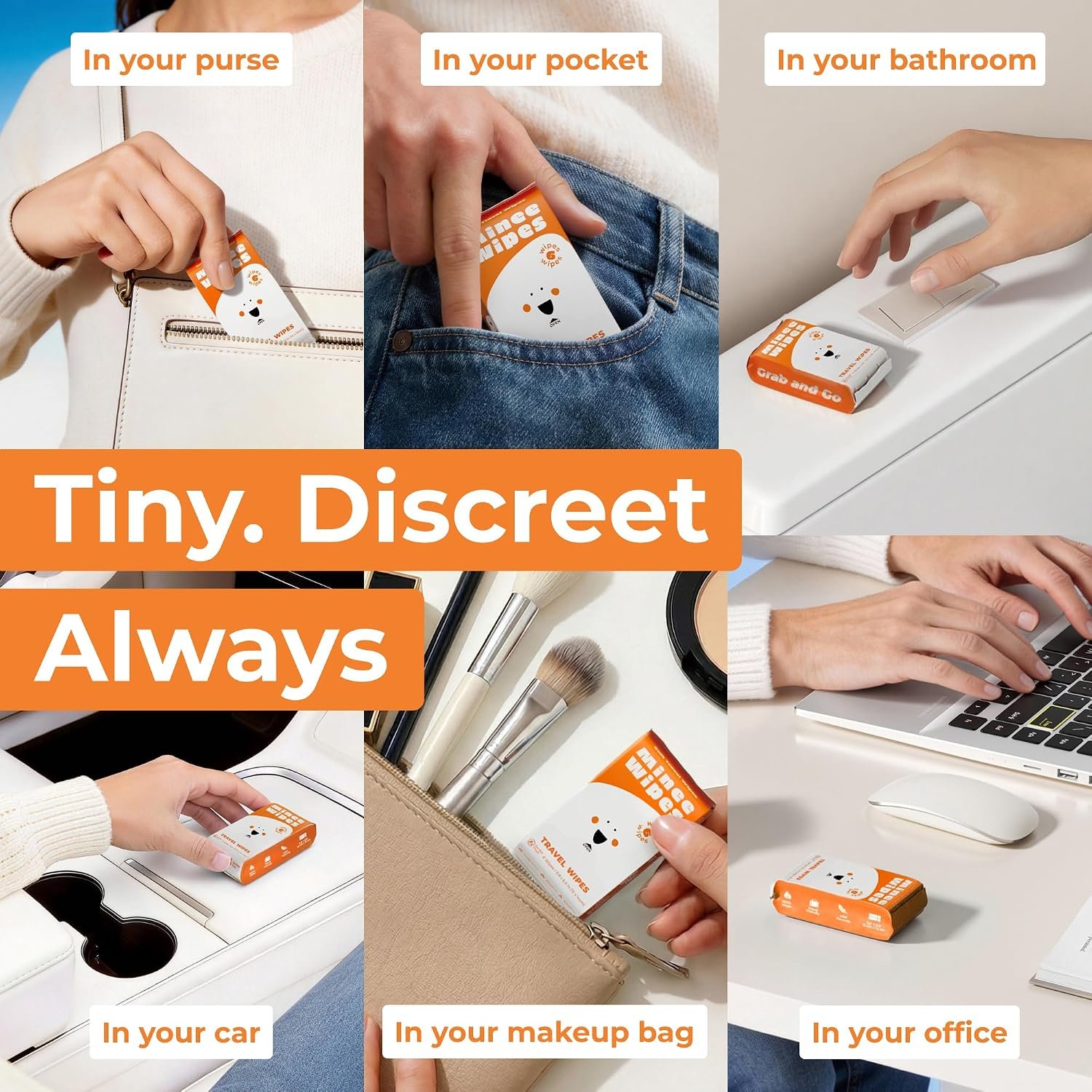 Impossibly Compact Travel Wipes - 99.5% Water - Sa... - Image 5
