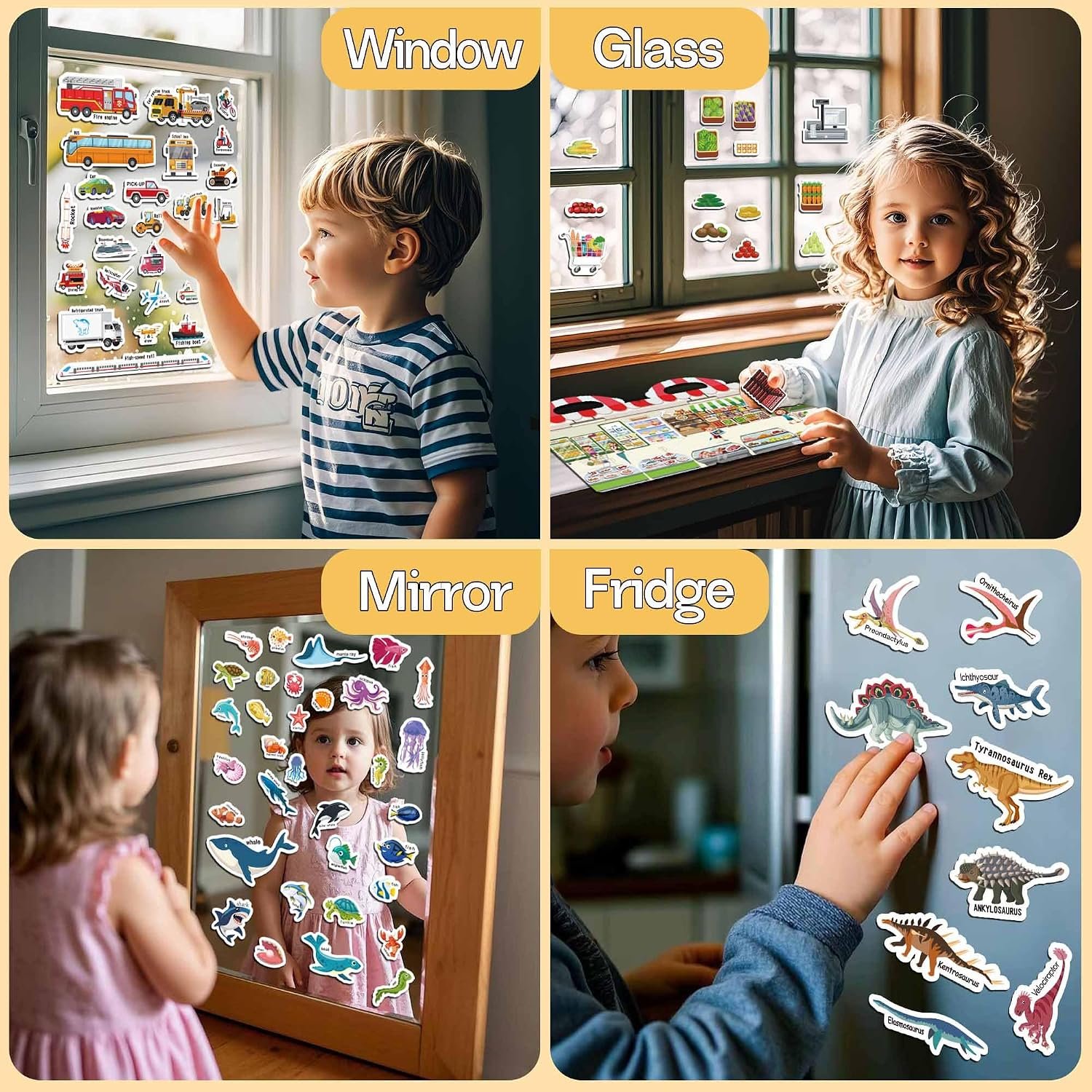 iGetooy 6 Sets Reusable Sticker Book for Toddlers ... - Image 7
