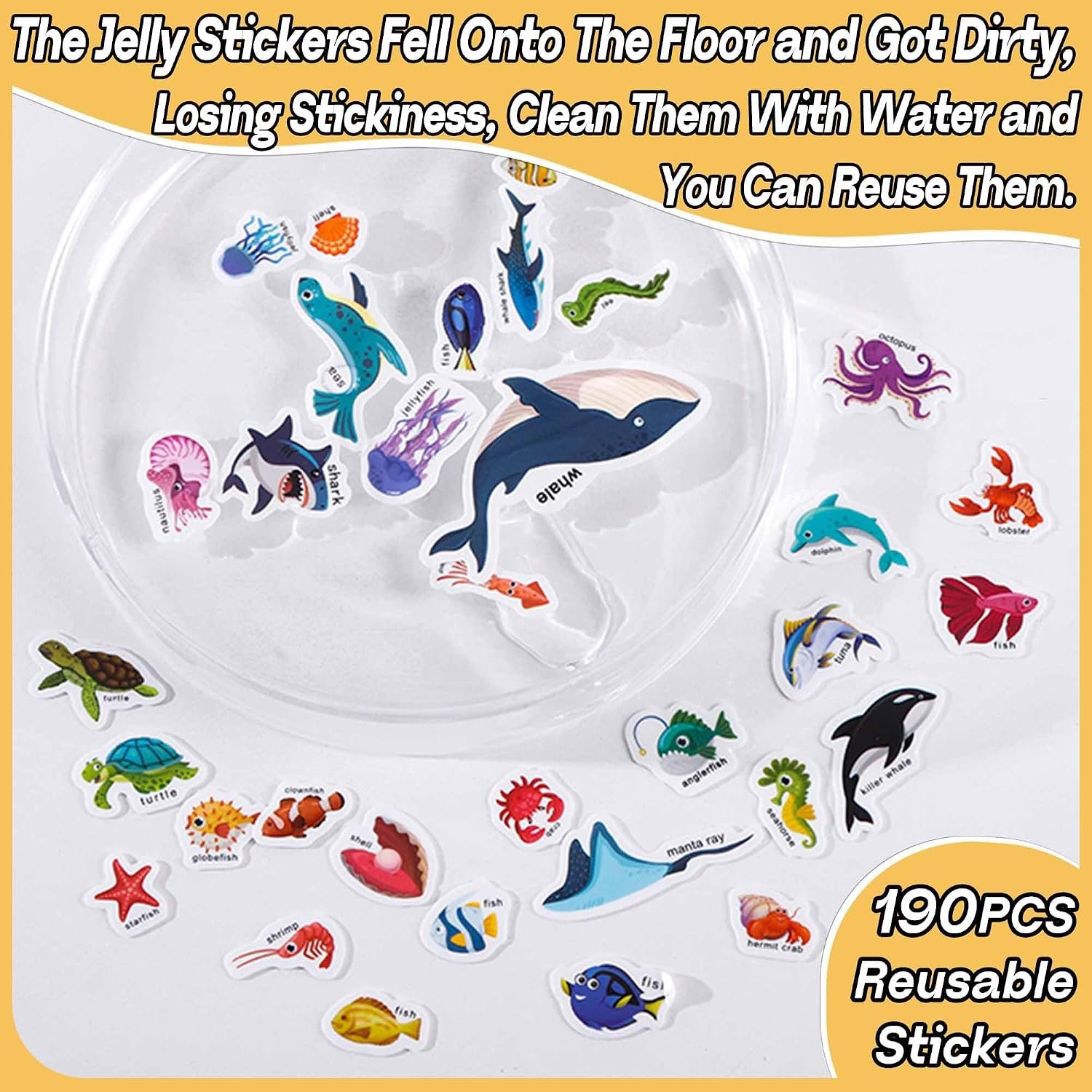 iGetooy 6 Sets Reusable Sticker Book for Toddlers ... - Image 8