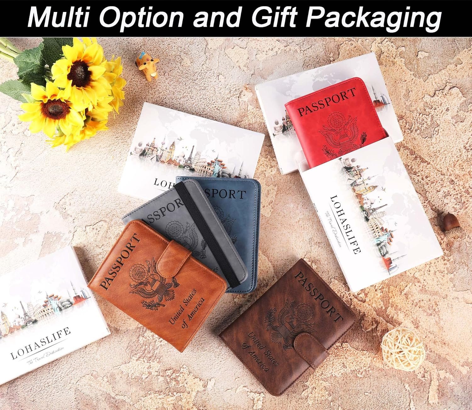 LOHASLIFE Airtag Passport Holder for Travel, Rfid ... - Image 8