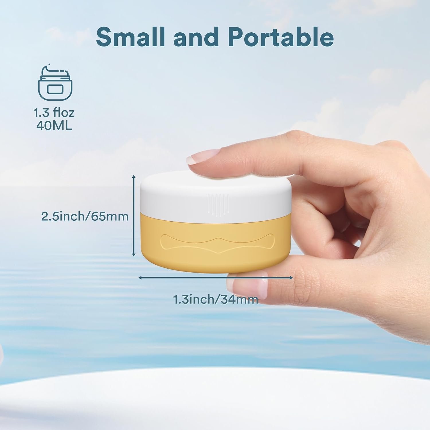 TSA Approved Silicone Cream Jars, Travel Container... - Image 4