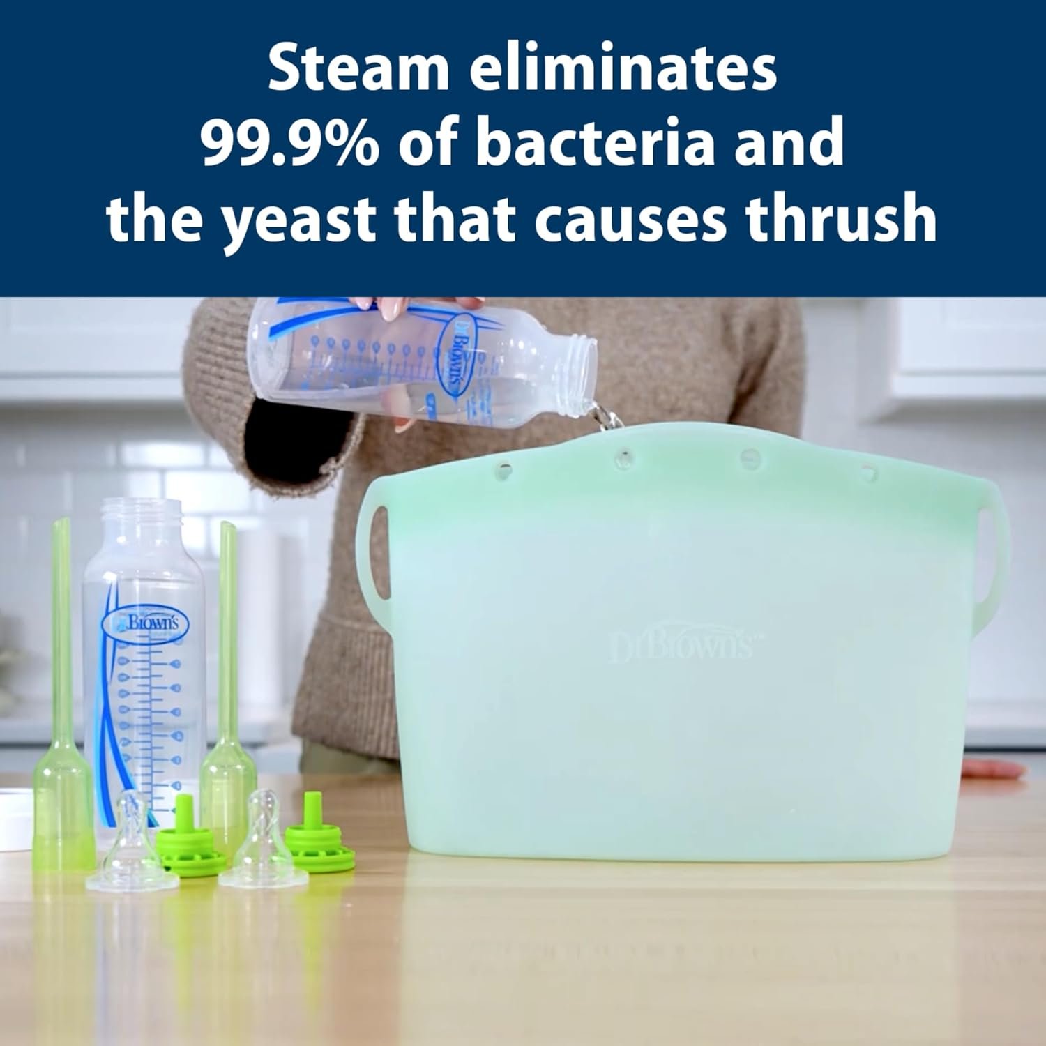 Dr. Brown's Microwave Steam Baby Bottle Sterilizer... - Image 7