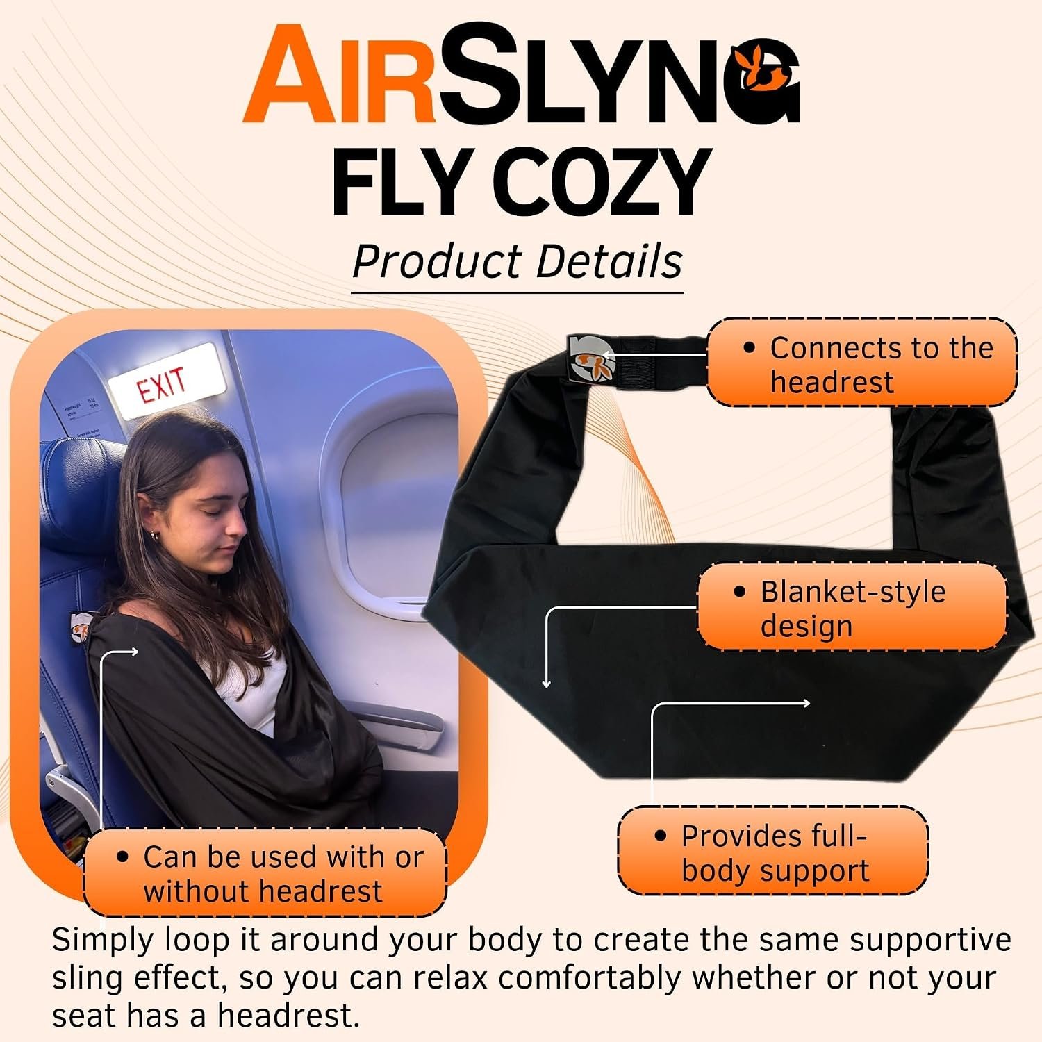 The Slyng-Premium Travel Blanket System – Airplane... - Image 9