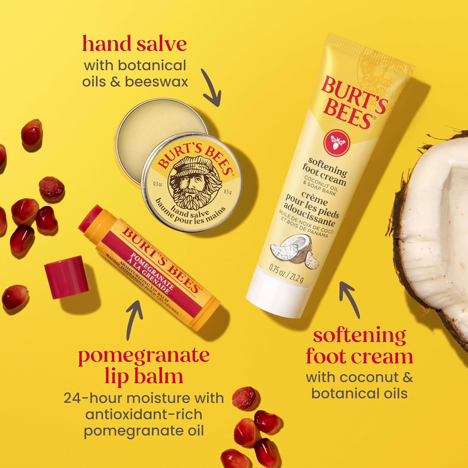 Burt's Bees Tips and Toes Kit Gift Set, 6 Travel S... - Image 8